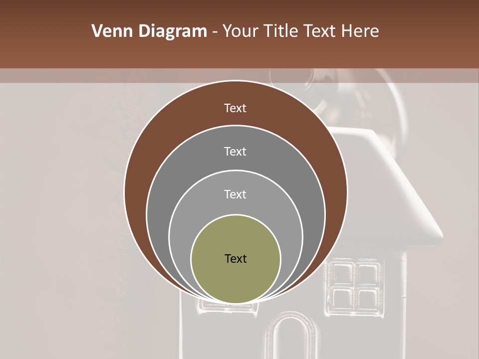 Buying A House House Key Brick PowerPoint Template