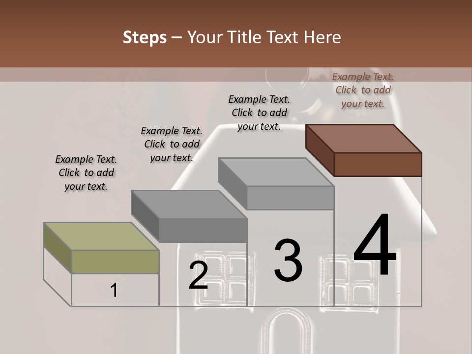 Buying A House House Key Brick PowerPoint Template