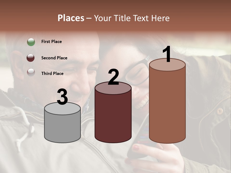 Telephone Street Happiness PowerPoint Template