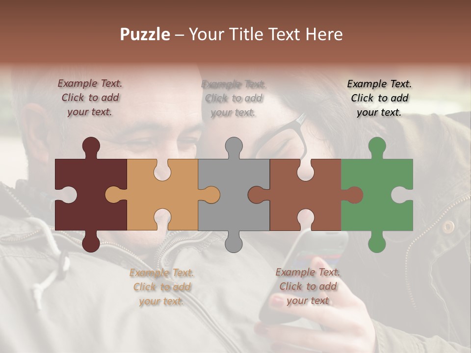 Telephone Street Happiness PowerPoint Template