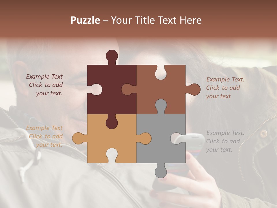 Telephone Street Happiness PowerPoint Template