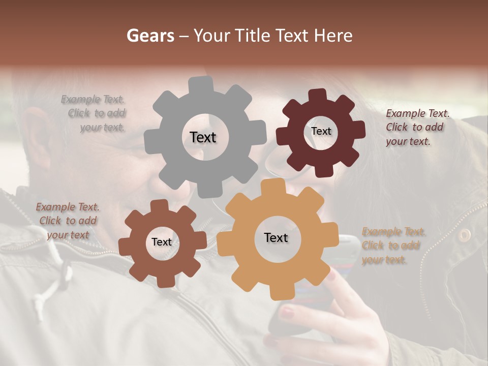 Telephone Street Happiness PowerPoint Template