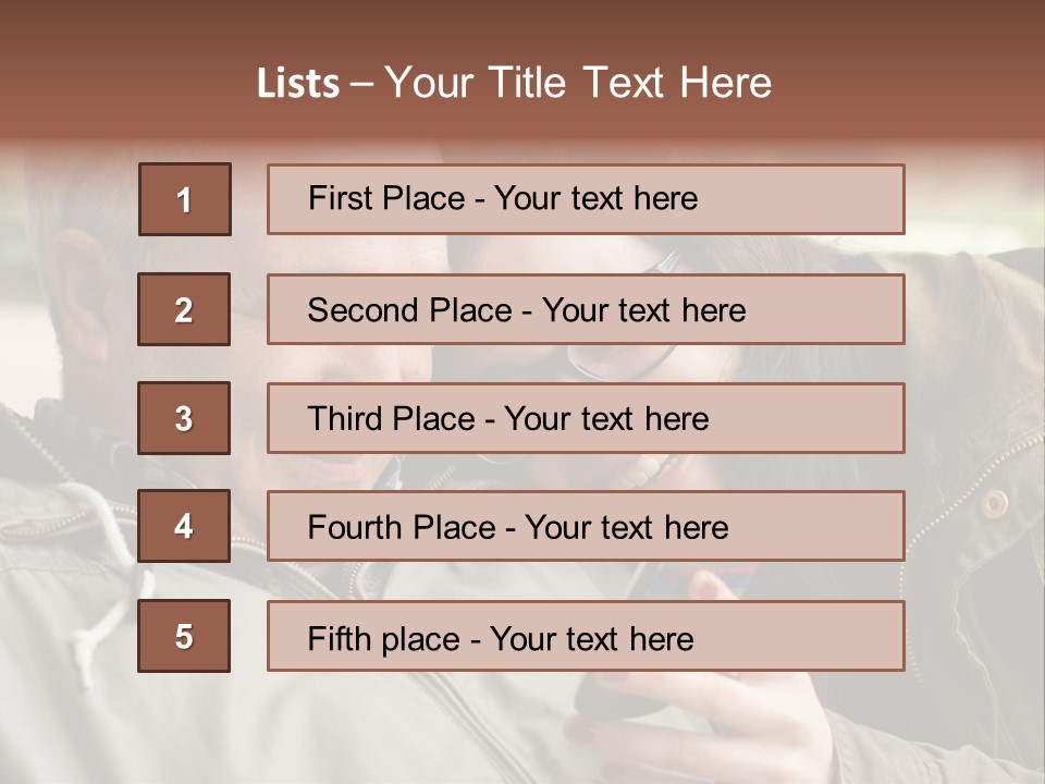 Telephone Street Happiness PowerPoint Template