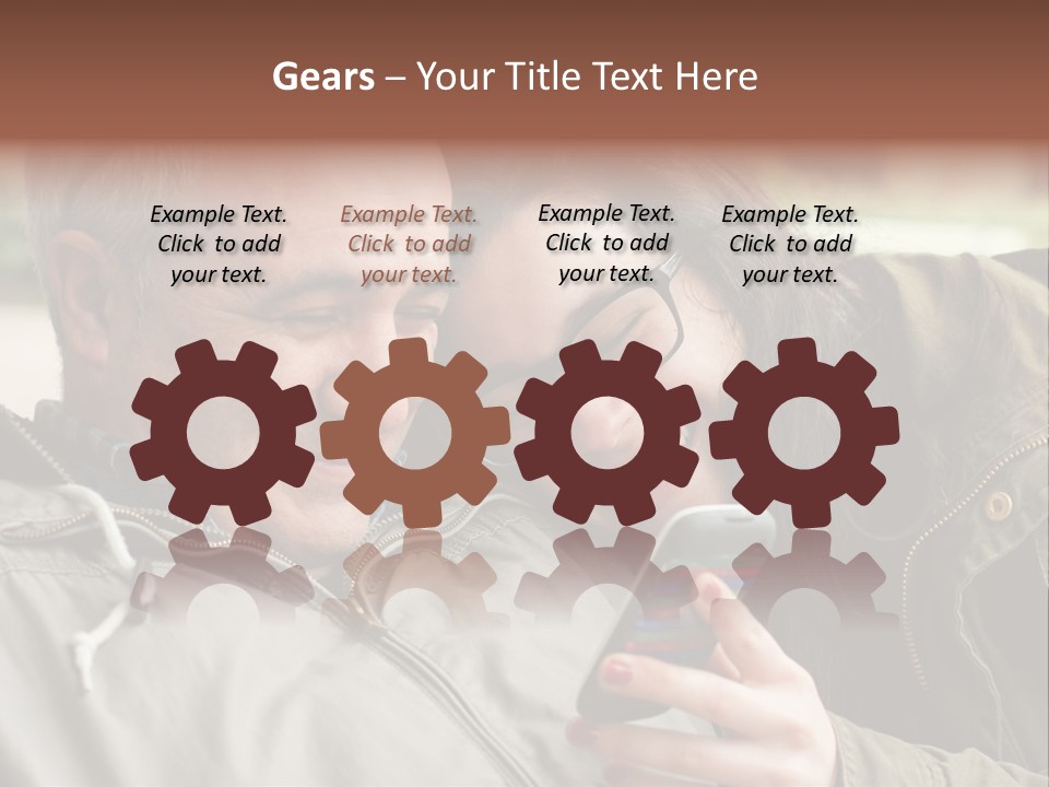 Telephone Street Happiness PowerPoint Template