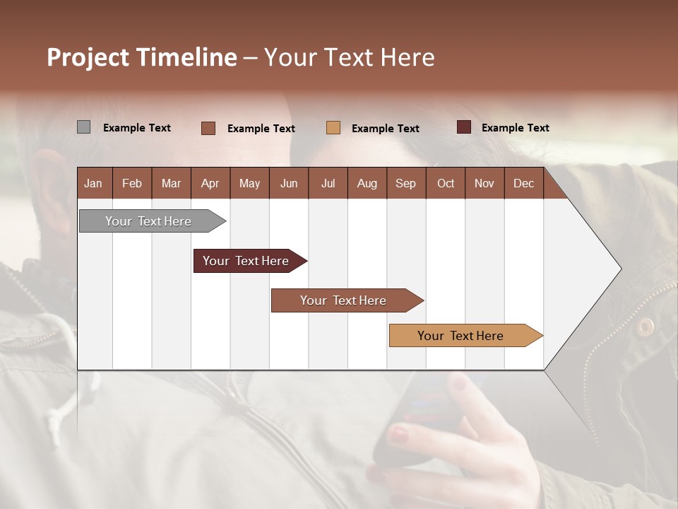 Telephone Street Happiness PowerPoint Template