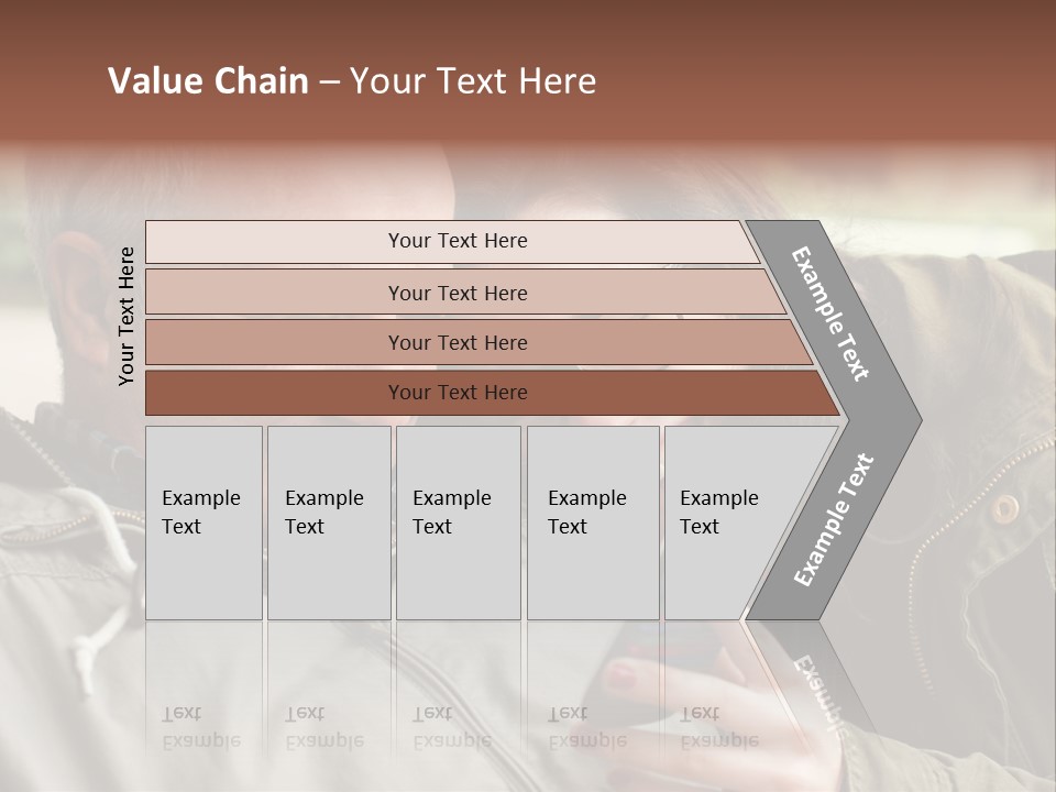 Telephone Street Happiness PowerPoint Template