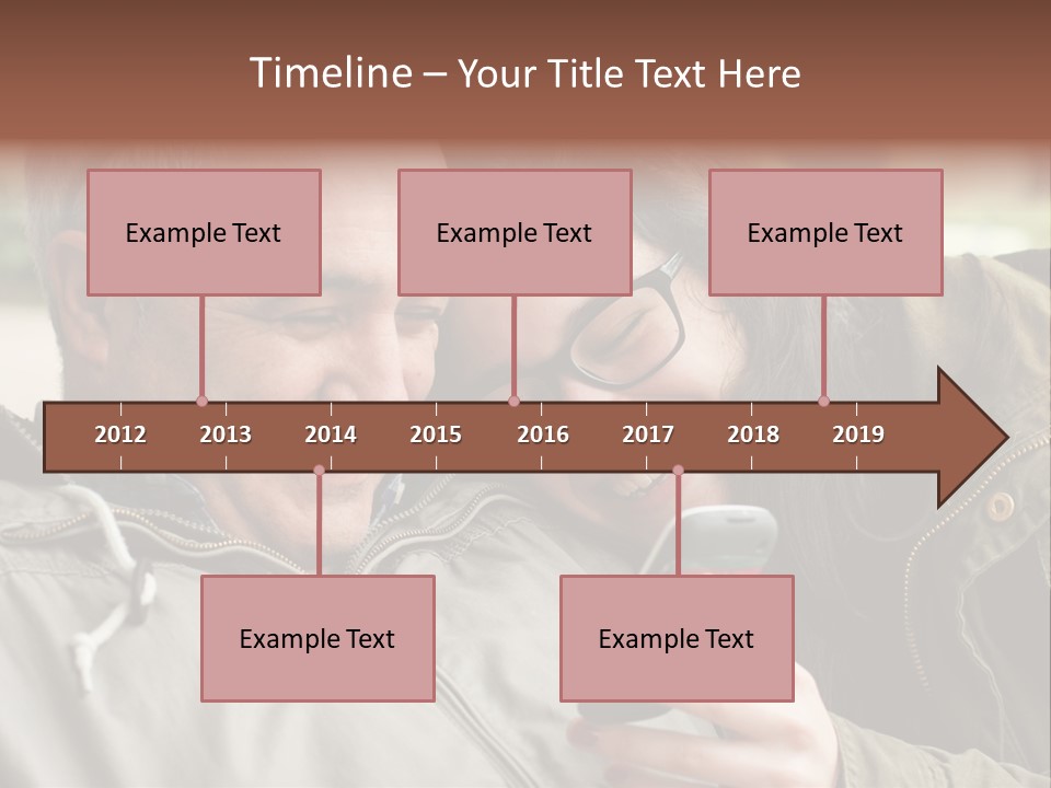 Telephone Street Happiness PowerPoint Template