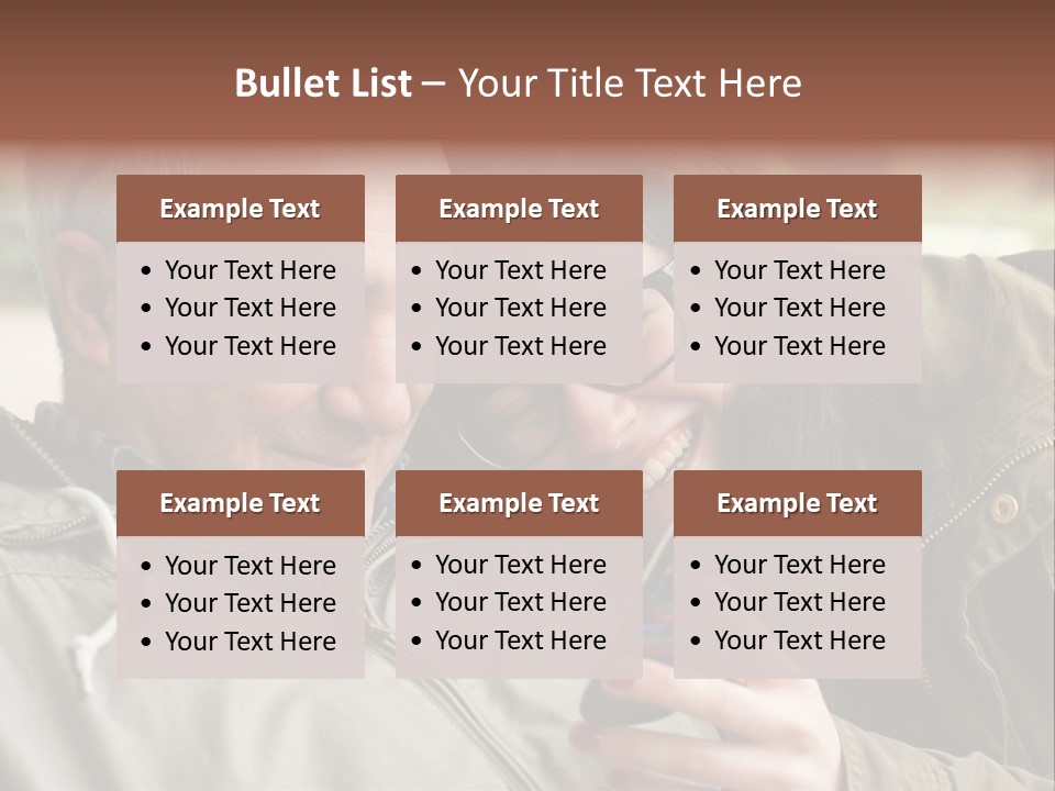 Telephone Street Happiness PowerPoint Template