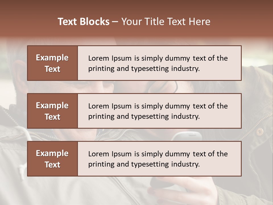 Telephone Street Happiness PowerPoint Template