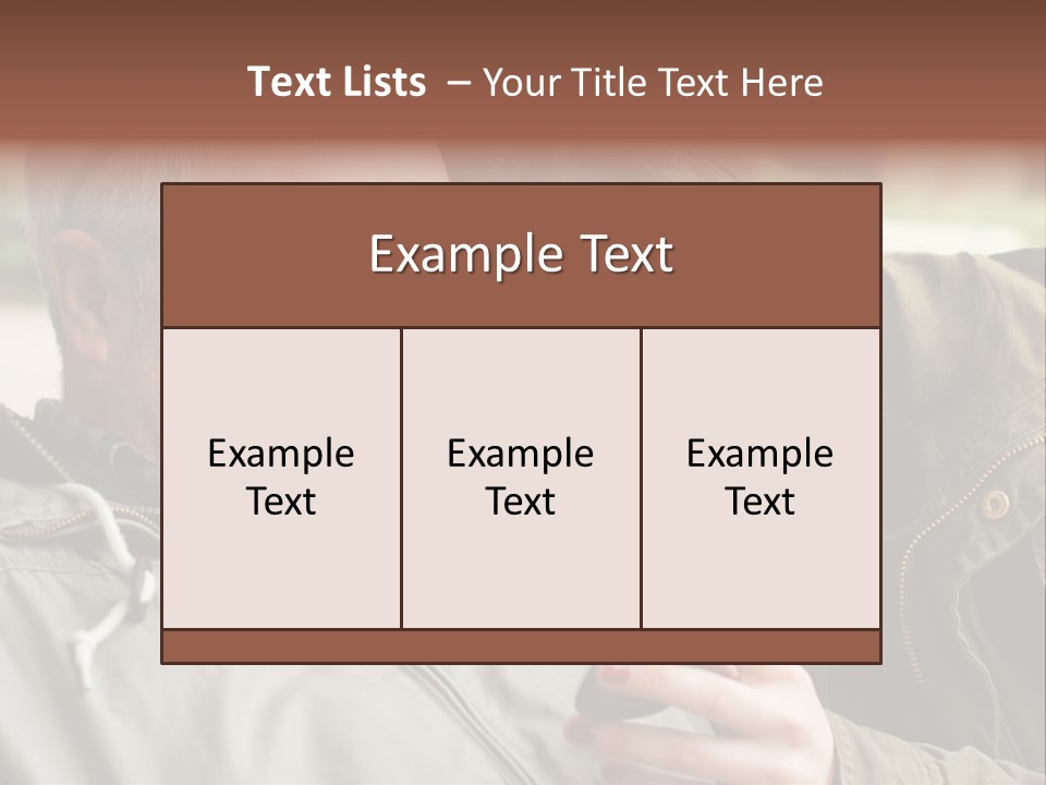Telephone Street Happiness PowerPoint Template