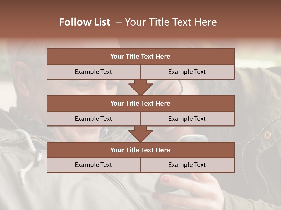 Telephone Street Happiness PowerPoint Template
