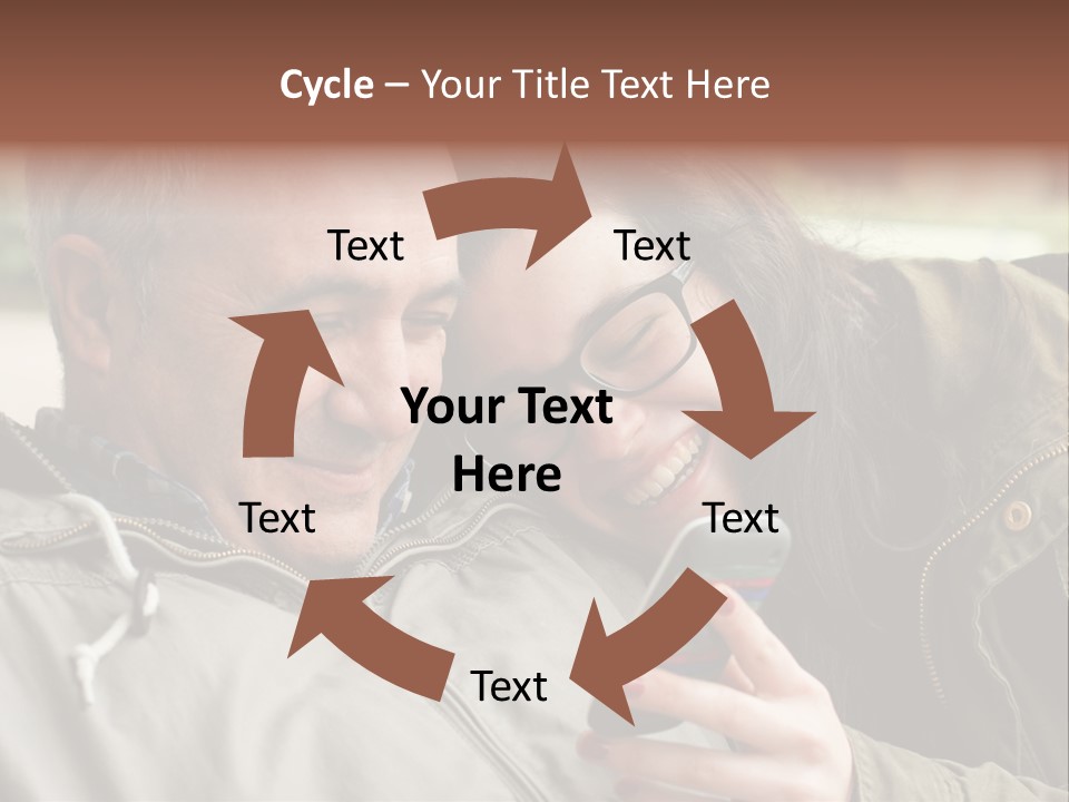 Telephone Street Happiness PowerPoint Template