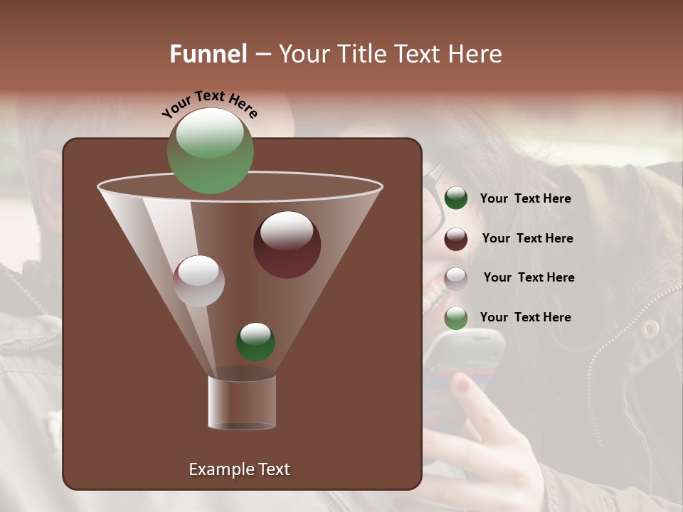 Telephone Street Happiness PowerPoint Template