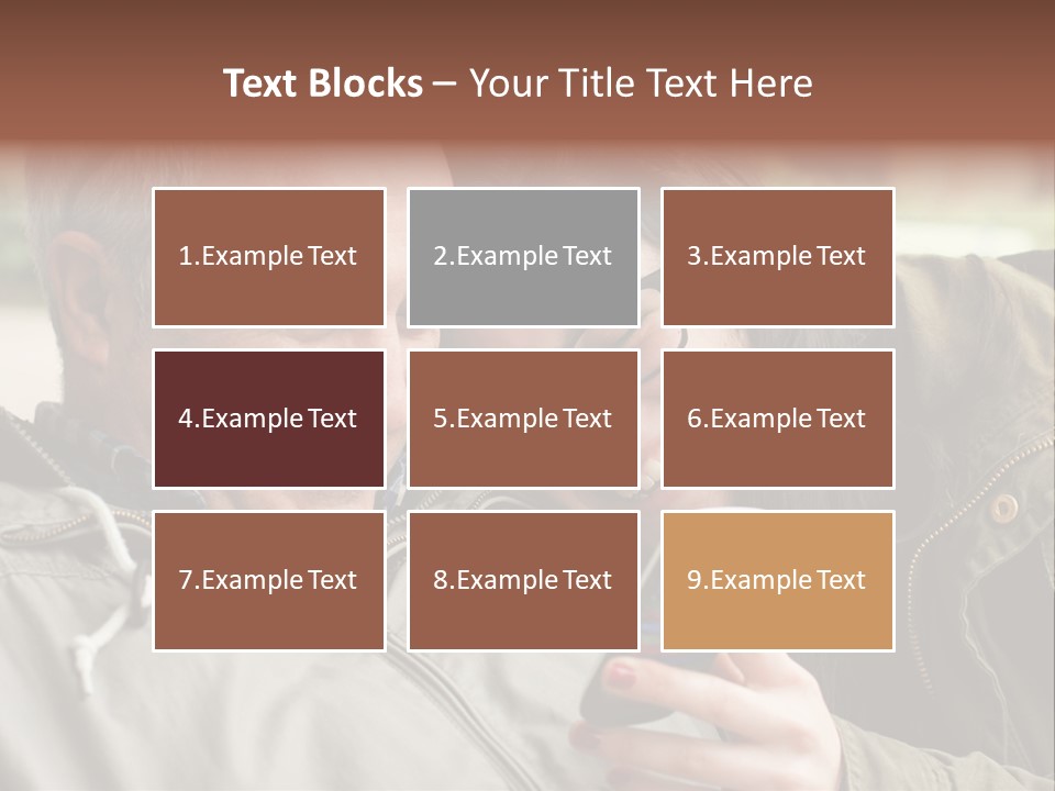 Telephone Street Happiness PowerPoint Template