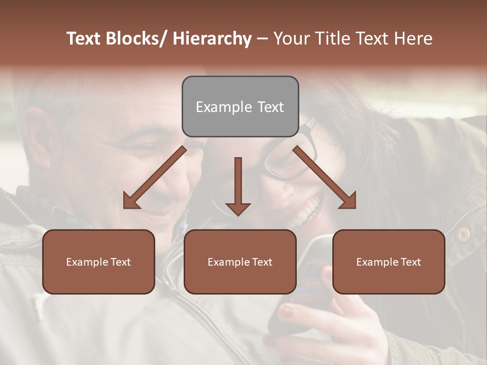 Telephone Street Happiness PowerPoint Template