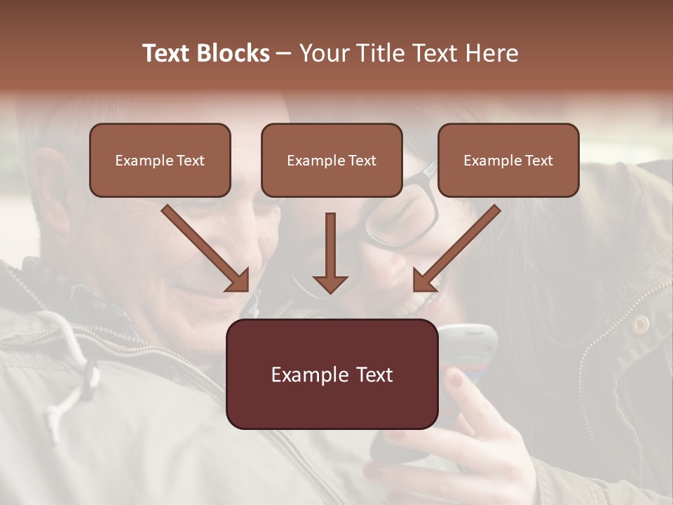 Telephone Street Happiness PowerPoint Template