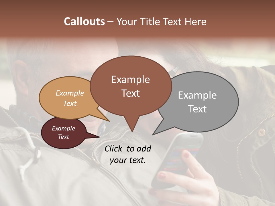 Telephone Street Happiness PowerPoint Template