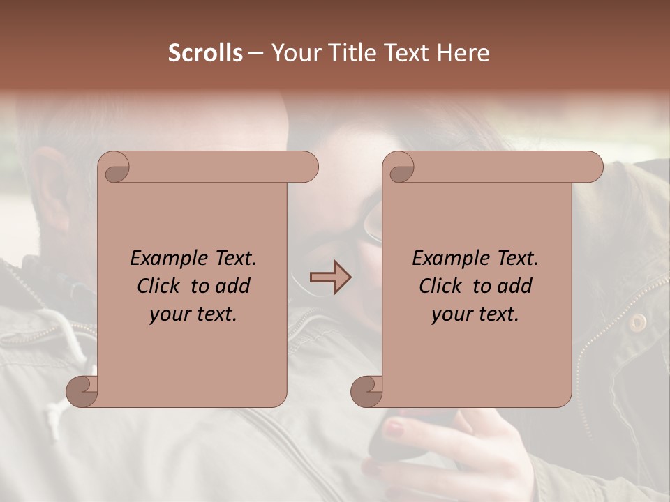 Telephone Street Happiness PowerPoint Template