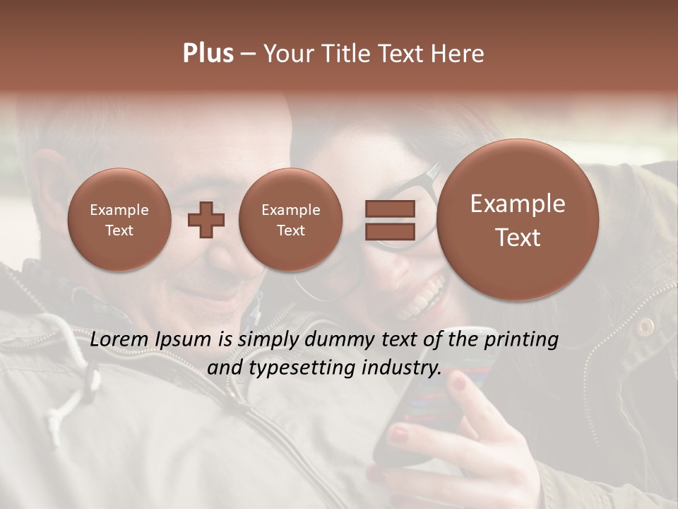 Telephone Street Happiness PowerPoint Template