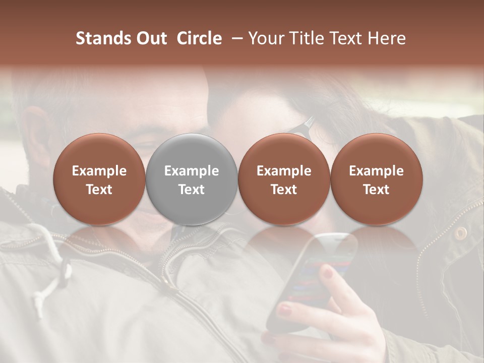 Telephone Street Happiness PowerPoint Template