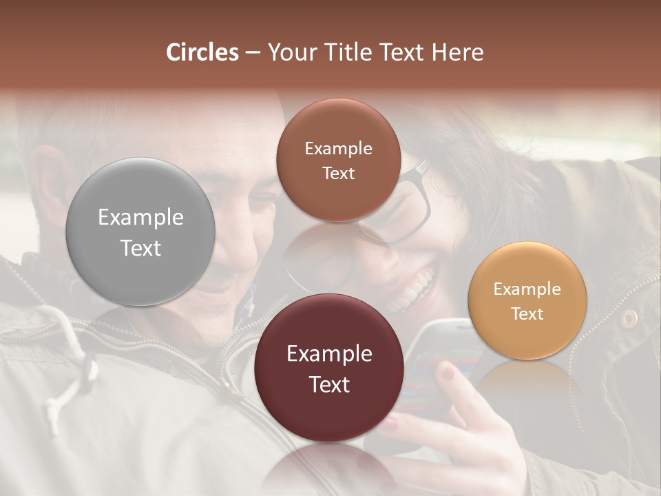 Telephone Street Happiness PowerPoint Template