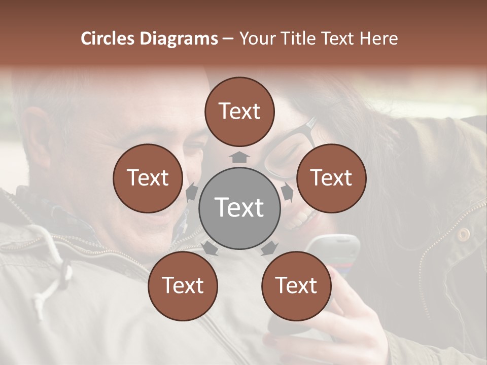 Telephone Street Happiness PowerPoint Template