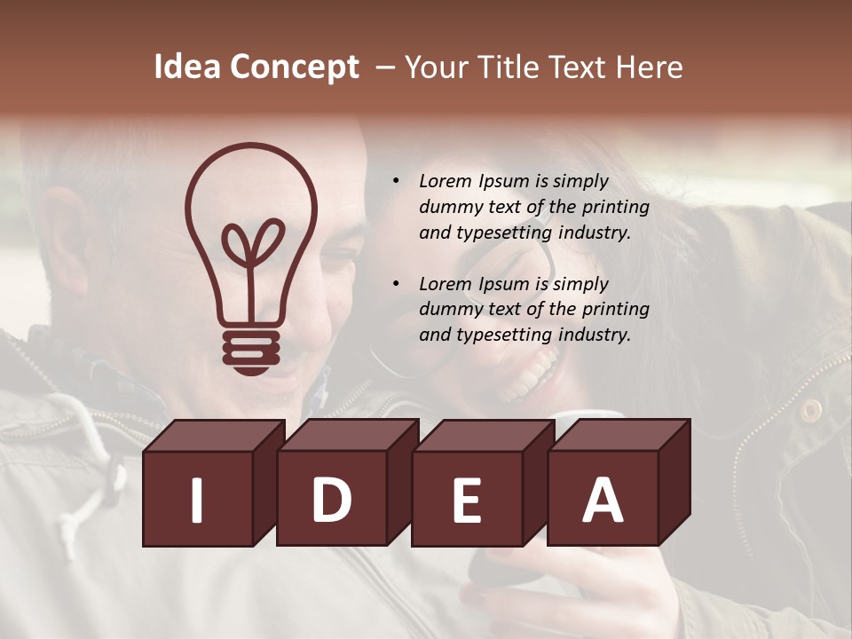 Telephone Street Happiness PowerPoint Template