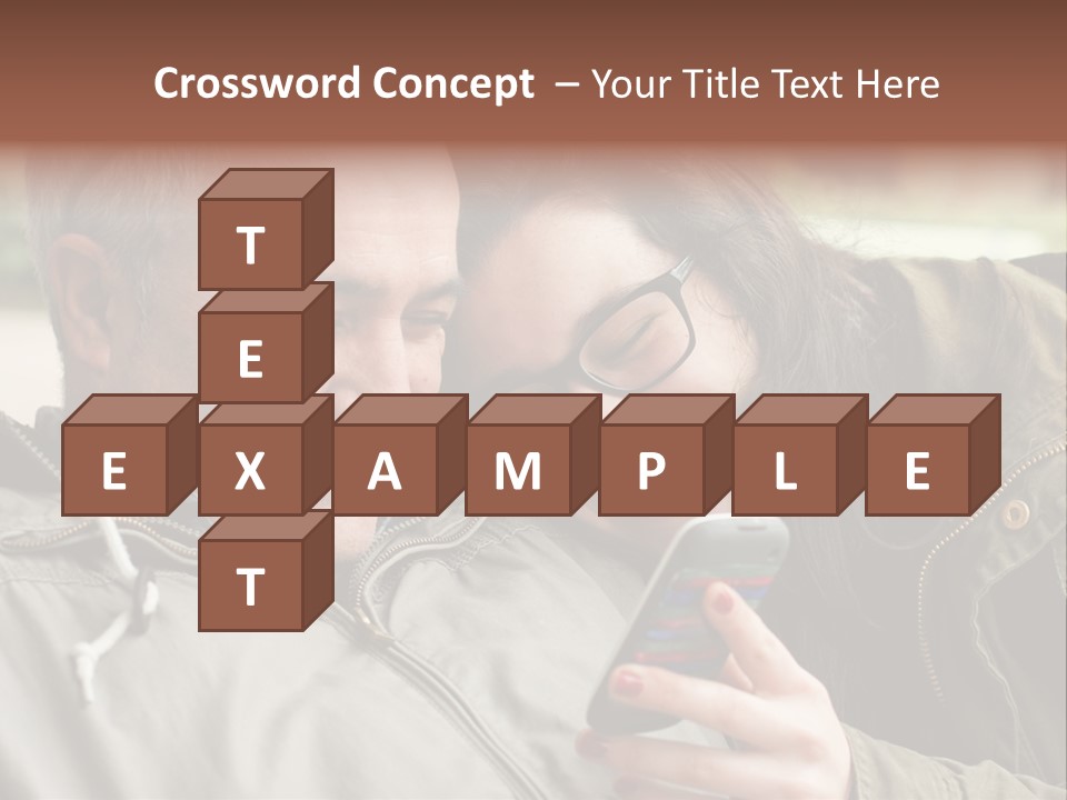 Telephone Street Happiness PowerPoint Template