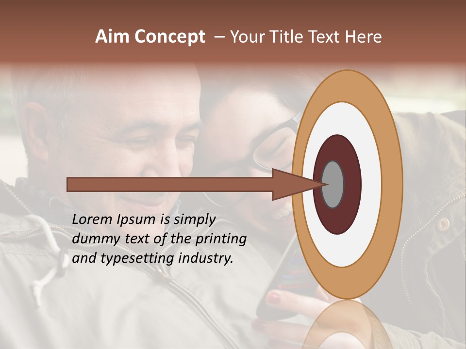 Telephone Street Happiness PowerPoint Template