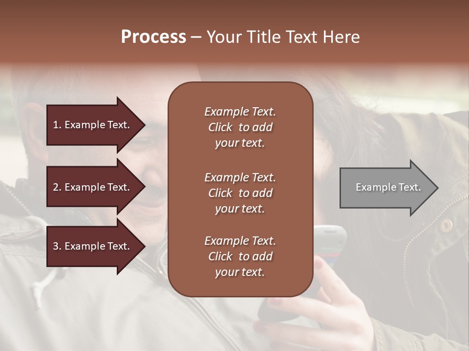 Telephone Street Happiness PowerPoint Template