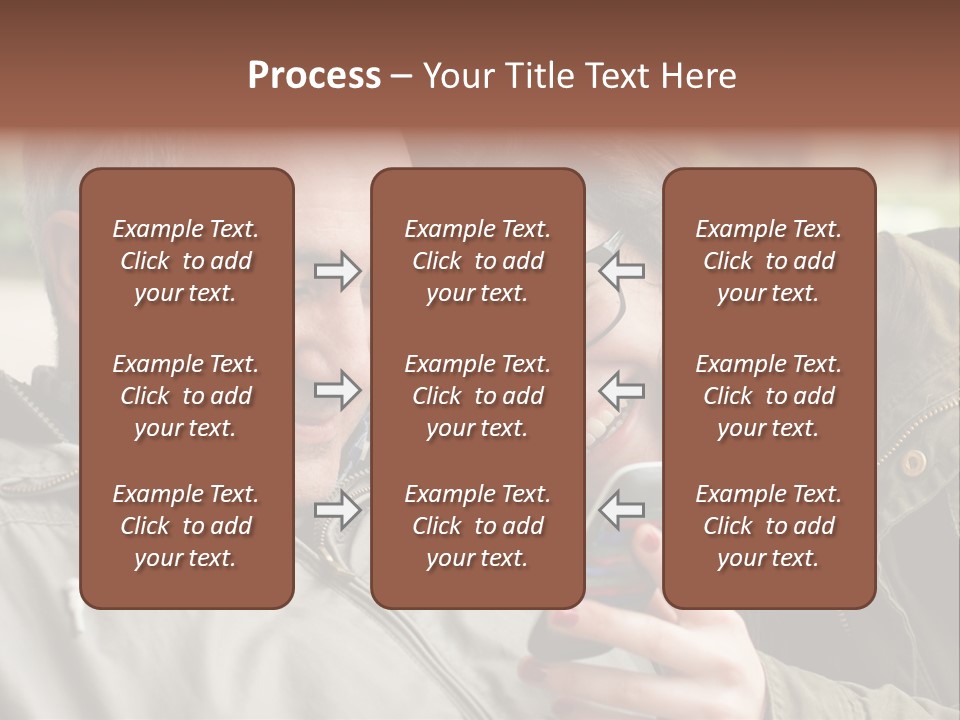 Telephone Street Happiness PowerPoint Template