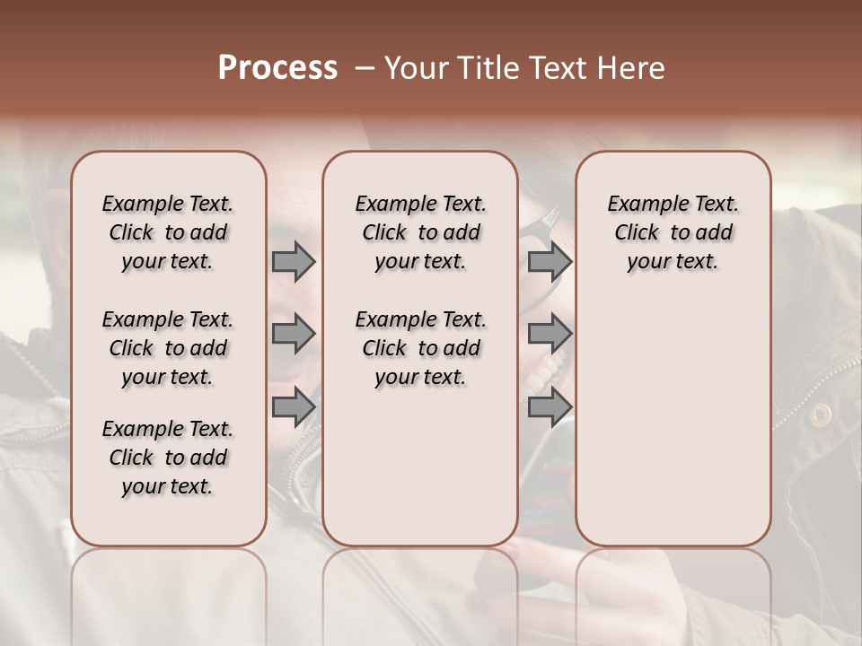 Telephone Street Happiness PowerPoint Template