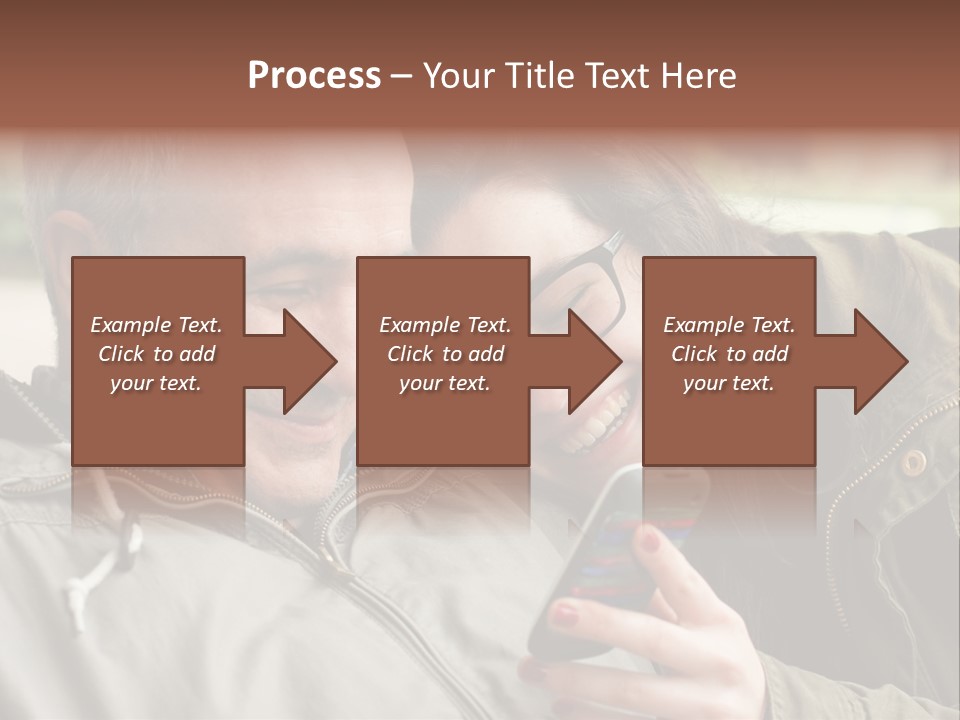 Telephone Street Happiness PowerPoint Template