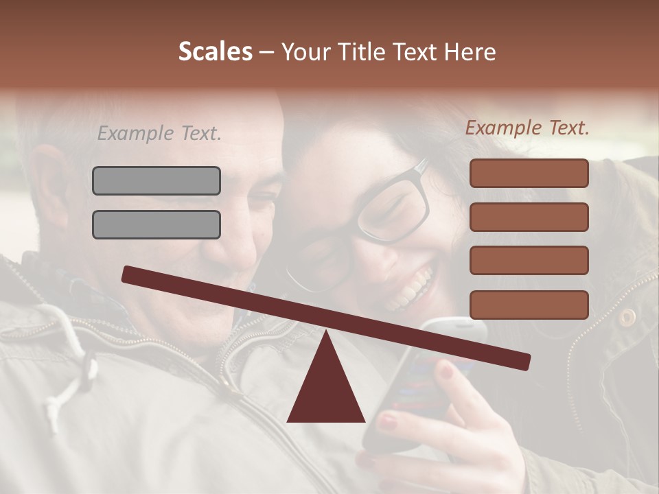 Telephone Street Happiness PowerPoint Template
