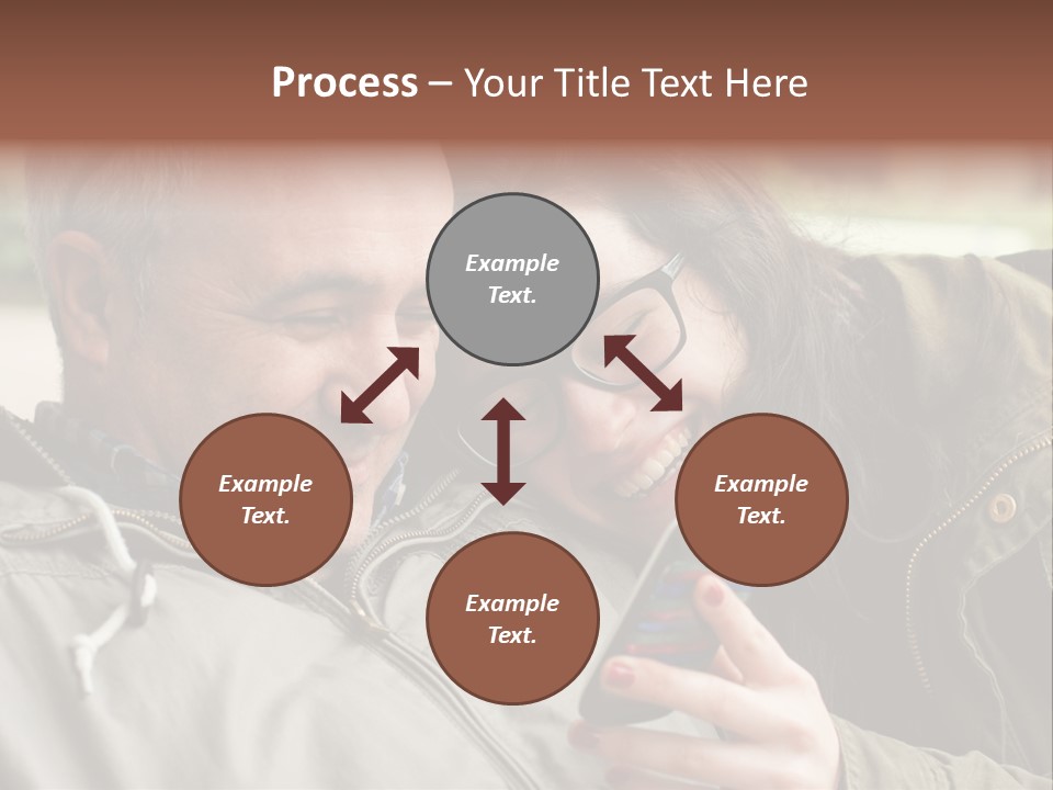 Telephone Street Happiness PowerPoint Template