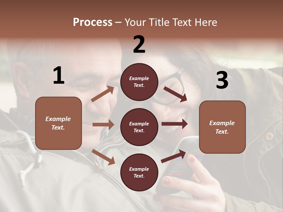Telephone Street Happiness PowerPoint Template