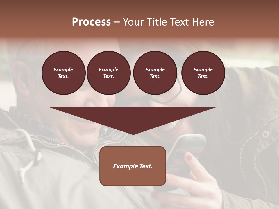 Telephone Street Happiness PowerPoint Template