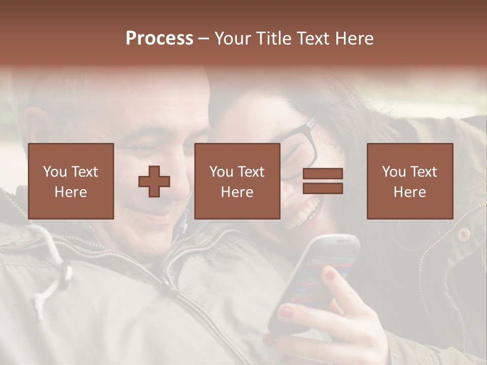 Telephone Street Happiness PowerPoint Template