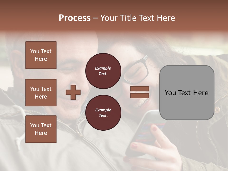 Telephone Street Happiness PowerPoint Template