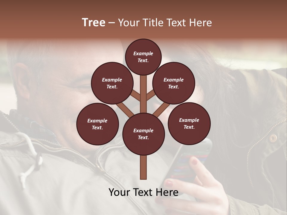 Telephone Street Happiness PowerPoint Template