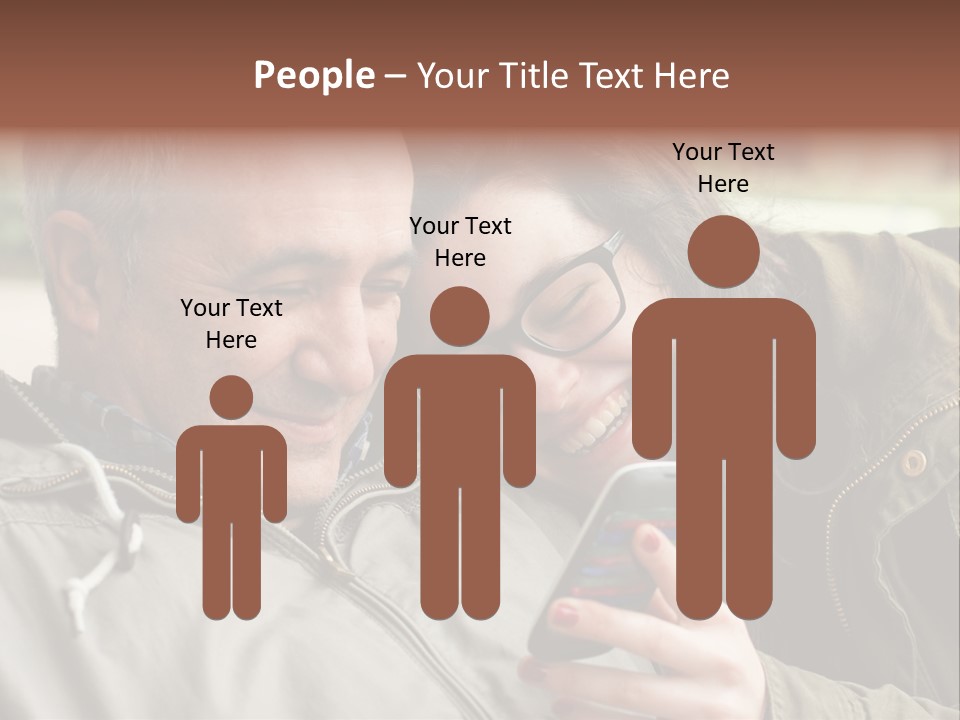 Telephone Street Happiness PowerPoint Template