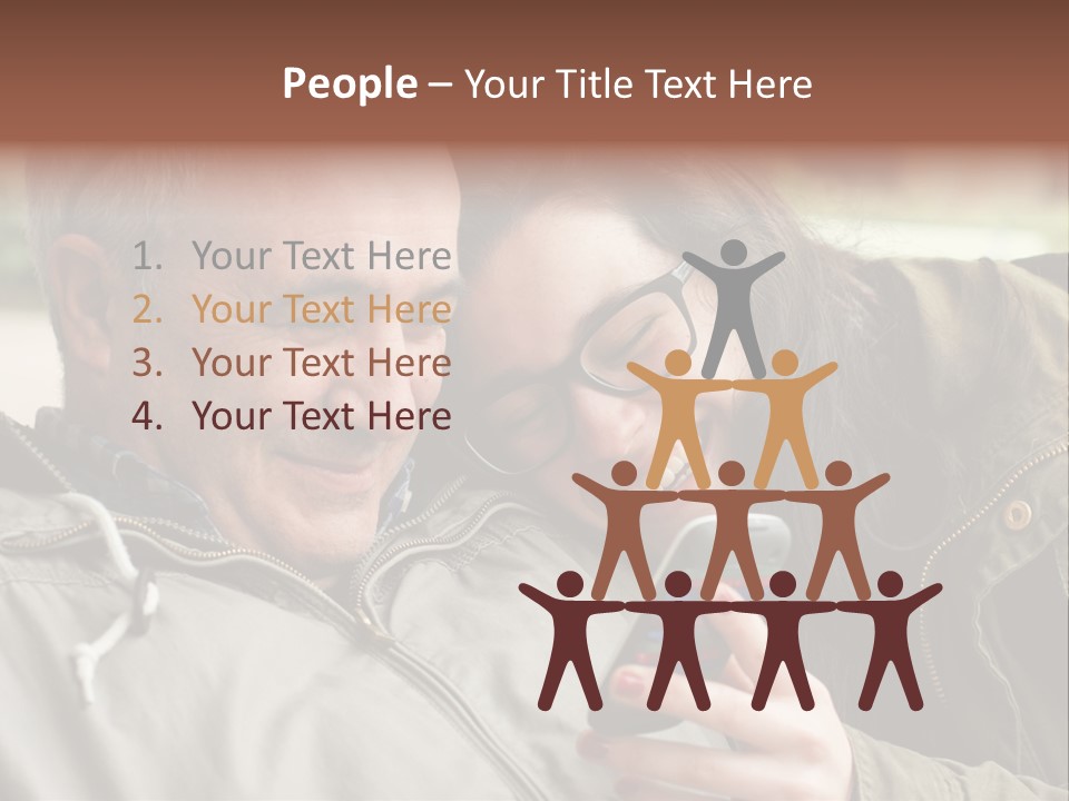 Telephone Street Happiness PowerPoint Template