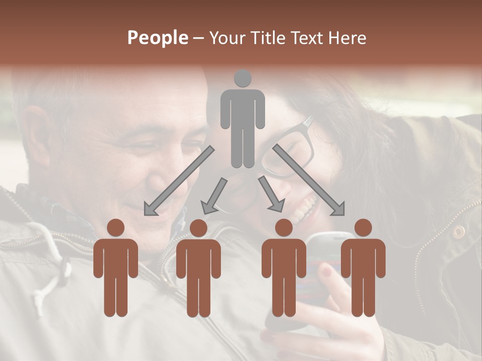 Telephone Street Happiness PowerPoint Template