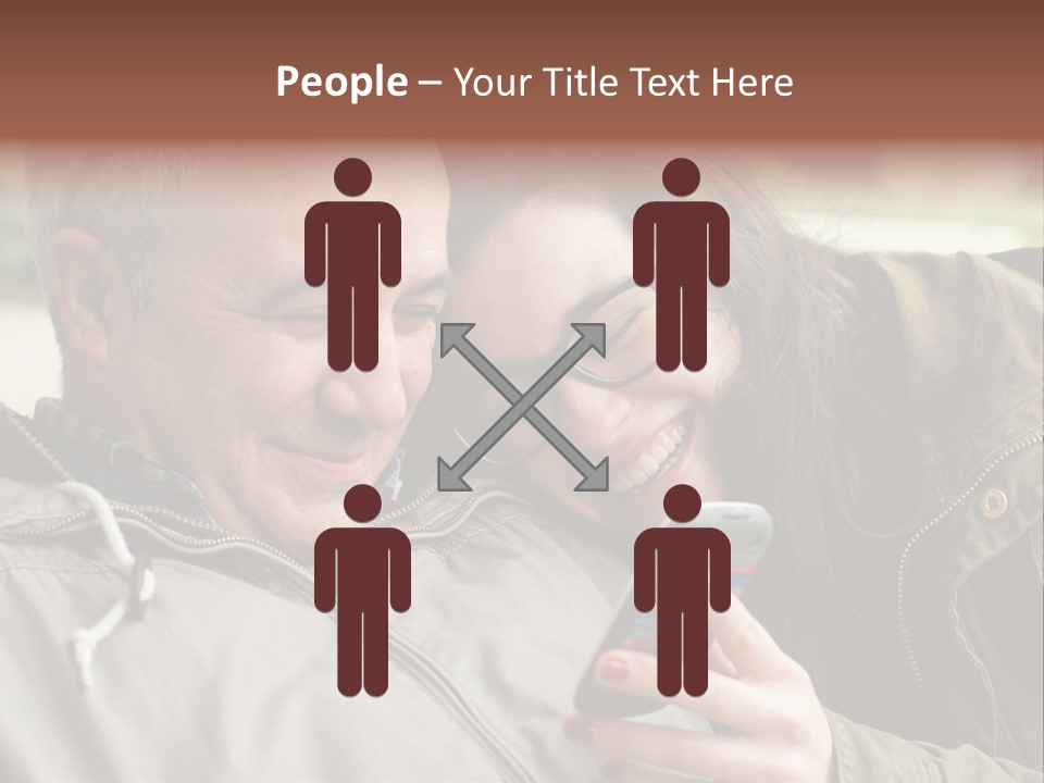 Telephone Street Happiness PowerPoint Template