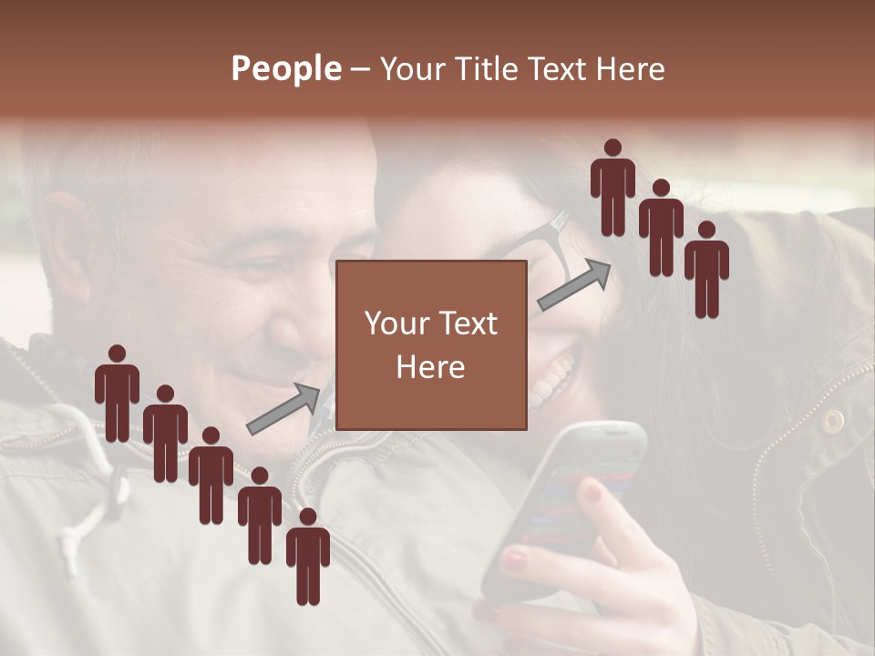 Telephone Street Happiness PowerPoint Template