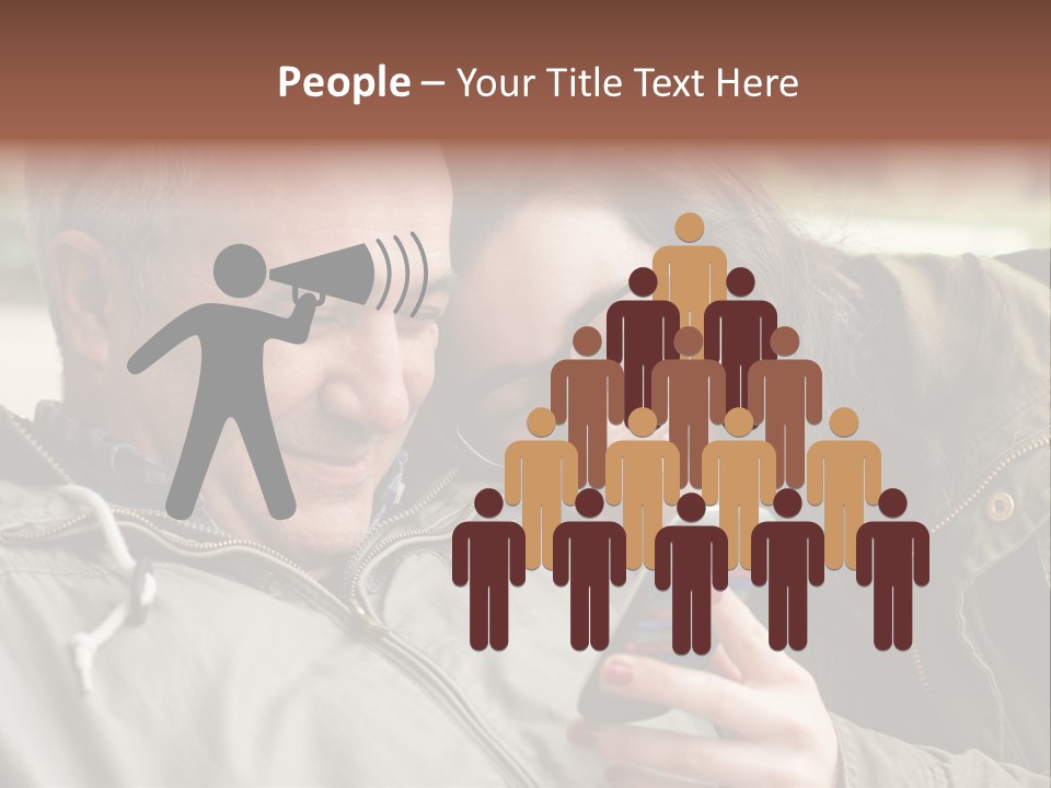 Telephone Street Happiness PowerPoint Template