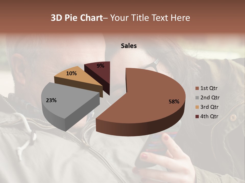 Telephone Street Happiness PowerPoint Template