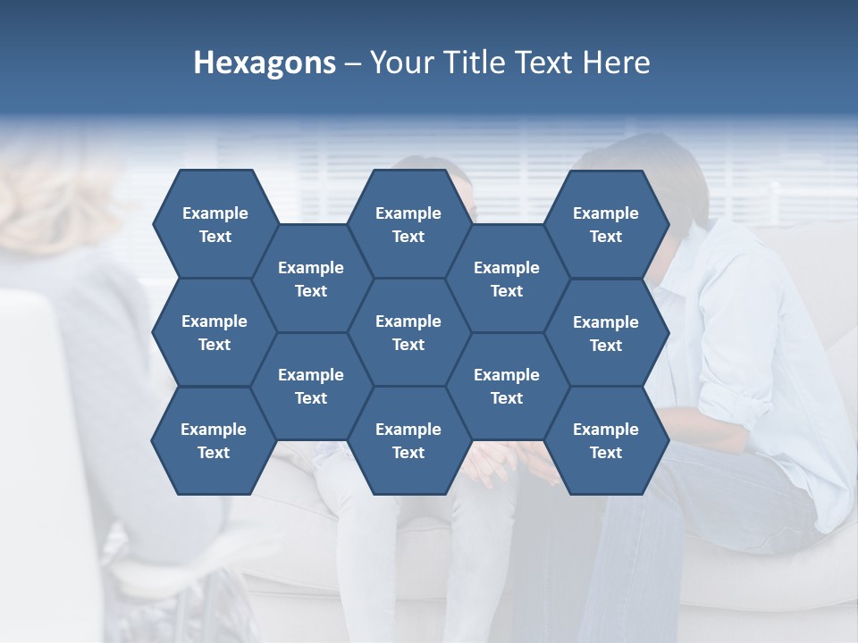 Break Through Listening Sofa PowerPoint Template