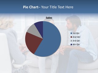 Break Through Listening Sofa PowerPoint Template