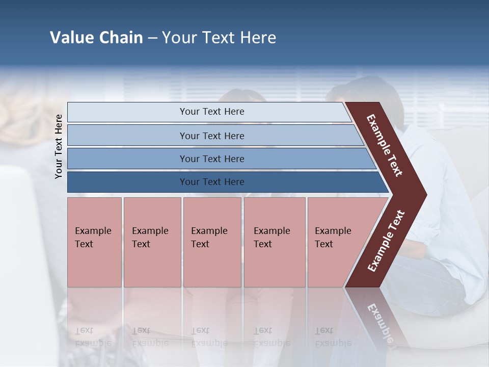 Break Through Listening Sofa PowerPoint Template